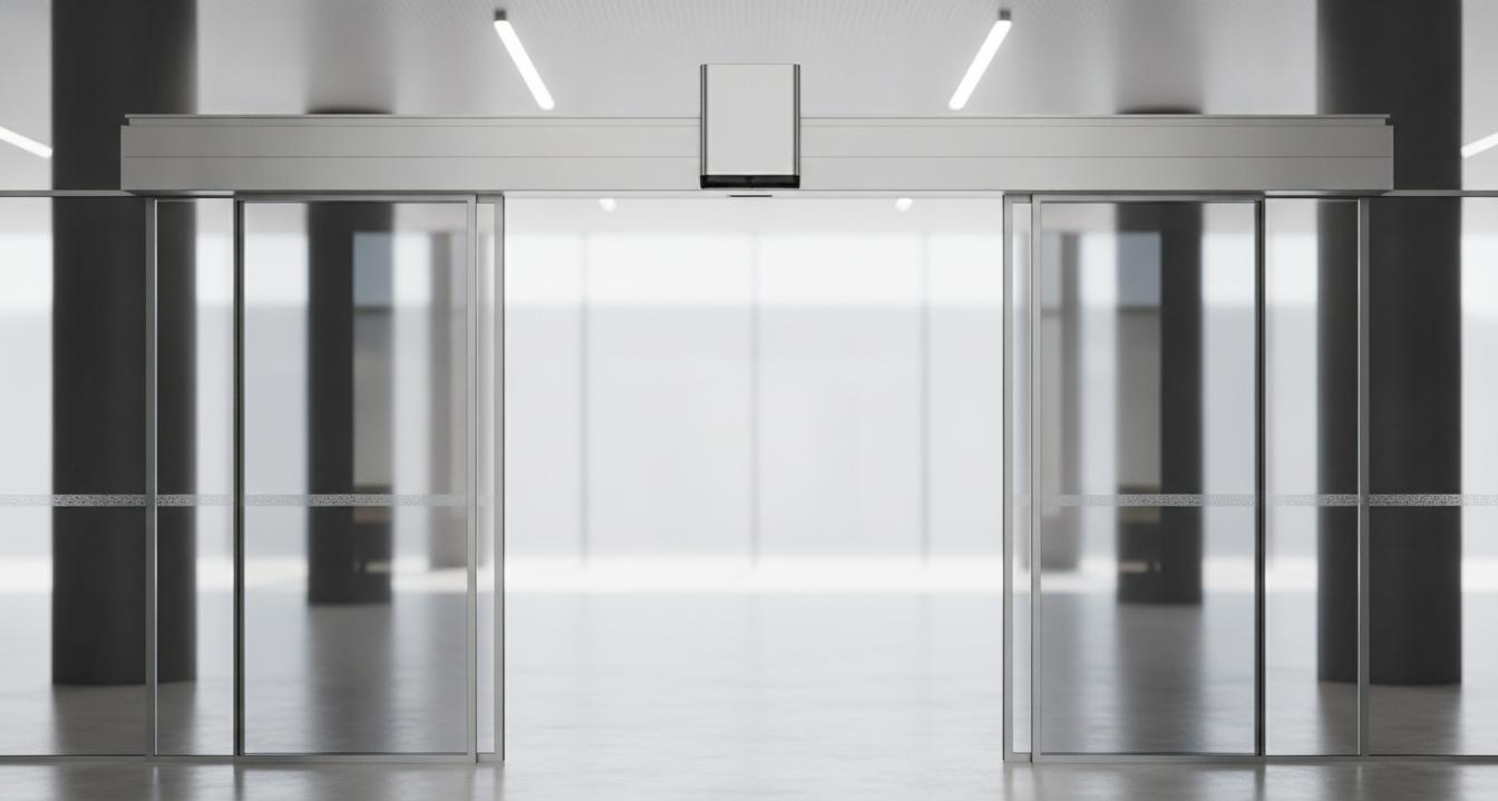 03 Slim Automatic Door Motors for Wide Entrance Applications BF150 Compact Design and Full Opening Width